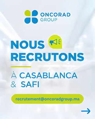 Oncorad Group recrutement Maroc : 5 postes ouverts en 2026